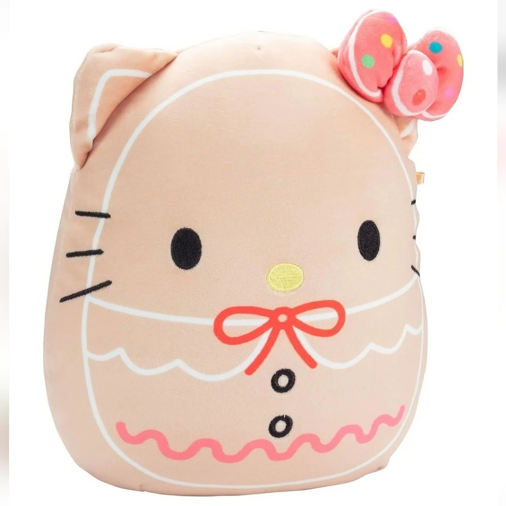 Sanrio Hello Kitty x Squishmallows Christmas Limited Edition Gingerbread Pillow - Picture 3 of 9